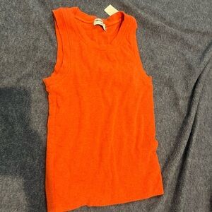 LNA Clothing, Double Lined Burnt Orange Tank Women’s Small